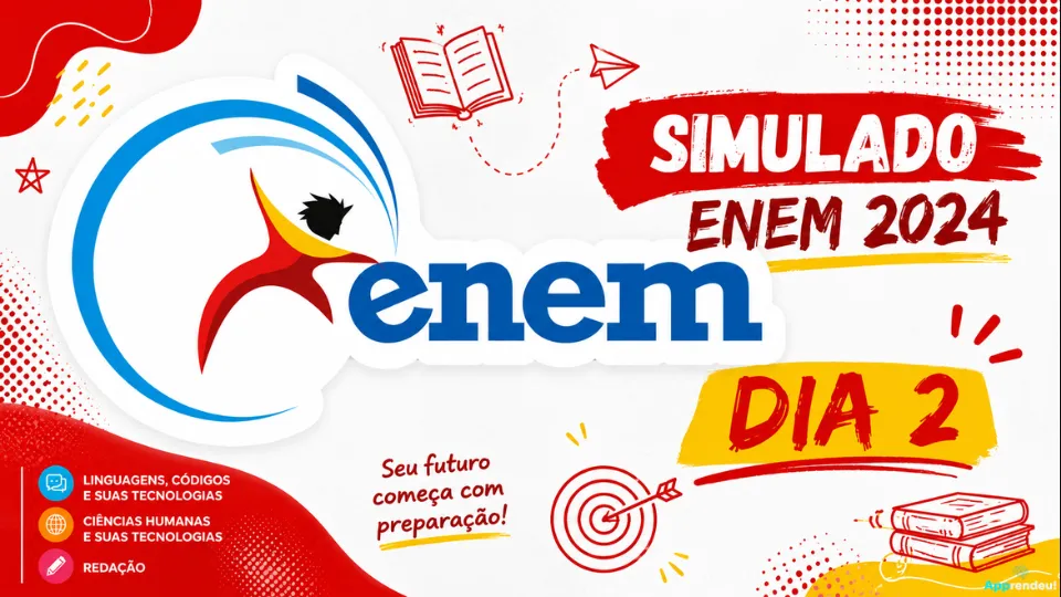 Capa do simulado ENEM 2024 - Azul - Dia 2